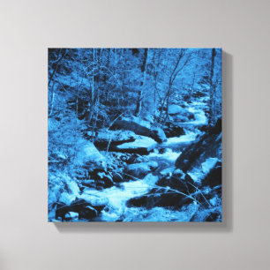 Blauwe vloerbek Fantasy Art Canvas Afdruk