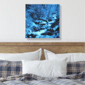 Blauwe vloerbek Fantasy Art Canvas Afdruk (Insitu (Slaapkamer))