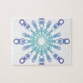 Blauwe Vlok IV Legpuzzel (Horizontaal)