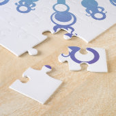 Blauwe Vlok IV Legpuzzel (Zijkant)