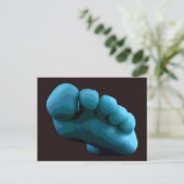 Blauwe voet ... Mijn Kunst van Adobe Photoshop van Briefkaart (Staand voorkant)