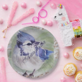 BLAUWE VOET VAN DE HOOGSTE MONOGRAM PARTIJ PAPIEREN BORDJE (Feest)