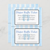 Blauwe voetafdruk Vergelijkbare baby showers (Voorkant / Achterkant)