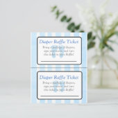 Blauwe voetafdruk Vergelijkbare baby showers (Staand voorkant)