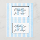 Blauwe voetafdruk Vergelijkbare baby showers (Achterkant)