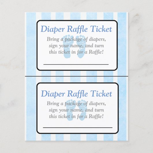 Blauwe voetafdruk Vergelijkbare baby showers (Voorkant)