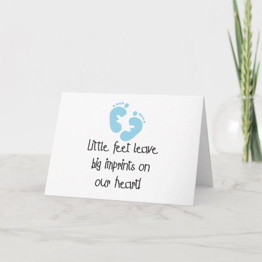 Blauwe voetafdrukken kaart (Voorkant)