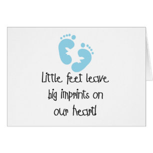 Blauwe voetafdrukken Kleine Belangrijke afdrukken