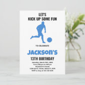 Blauwe Voetbal-uitvindingen Kaart (Staand voorkant)