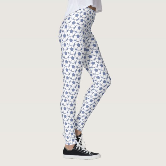 Blauwe Voetballen Design All-Over Print Leggings (Rechts)