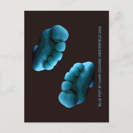 BLAUWE VOETEN VAN MARK EDWARD WESTERFIELD 2020 BRIEFKAART (Voorkant)