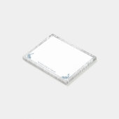 Blauwe voetnoten post-it® notes (Schuin)