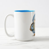 Blauwe Vogel Accent Mok Broer Zuster (Links)