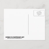 Blauwe vogel bewaar de datum aankondigingskaart (Achterkant)