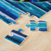 Blauwe Vogel Blauwe Schuur Legpuzzel (Zijkant)