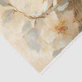 Blauwe vogel bloeiende boom schilderij Decoupage Tissuepapier (Detail)