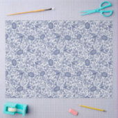 Blauwe vogel bloemen ontkoppel weefsel papier (Craft)