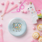 Blauwe Vogel Bloemen Papieren Bowl Papieren Kommen (Feest)