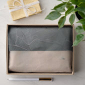 Blauwe vogel & botanische romantische etherische tissuepapier (Geschenk)