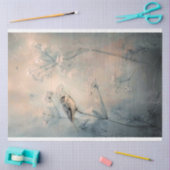 Blauwe Vogel & Botanische Romantische Ethische  Tissuepapier (Craft)