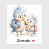 Blauwe Vogel Broer Vinyl Sticker Uitgestanste Vorm (Vel)