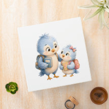 Blauwe Vogel Broers en Zusters Schoolmap