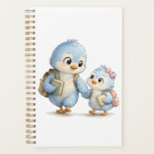 Blauwe Vogel Dagelijkse Planner Notitieboek (Voorkant)