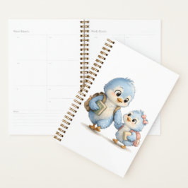 Blauwe Vogel Dagelijkse Planner Notitieboek