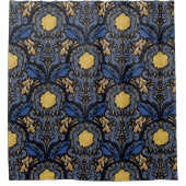 Blauwe vogel douchegordijn (Voorkant)