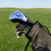 Blauwe Vogel Elegant Monogram Initiaal C Persoonli Golfheadcover (Insitu)