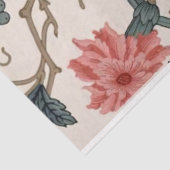 Blauwe vogel en bloemontledingspapier tissuepapier (Detail)