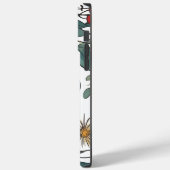 Blauwe Vogel en Wildflower Folk Art Case-Mate iPhone Case (Achterkant / Links)