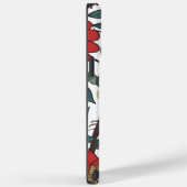 Blauwe Vogel en Wildflower Folk Art Case-Mate iPhone Case (Achterkant / Rechts)