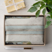 Blauwe  vogel Franse vloour de Lis ontkoppeling Tissuepapier (Geschenk)