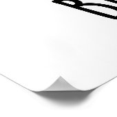 Blauwe Vogel Grappig Dier Pun Poster (Hoek)