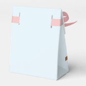 Blauwe vogel in de Blossom-boom Bedankdoosjes (Achterkant)