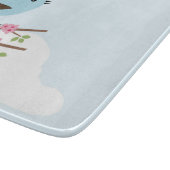 Blauwe vogel in de Blossom-boom Snijplank (Hoek)