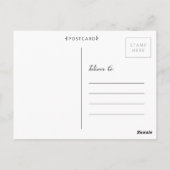 Blauwe vogel in Red Spring Garden Art Artist Briefkaart (Achterkant)