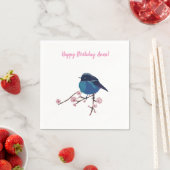Blauwe Vogel Kunst Servet (Insitu)