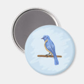 Blauwe vogel magneet (Voorkant / Achterkant)