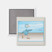 Blauwe vogel magneet (Voorkant / Achterkant)