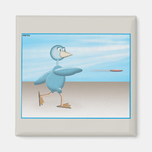 Blauwe vogel magneet