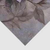 Blauwe vogel met paarse bloemen Decoupage Tissuepapier (Detail)