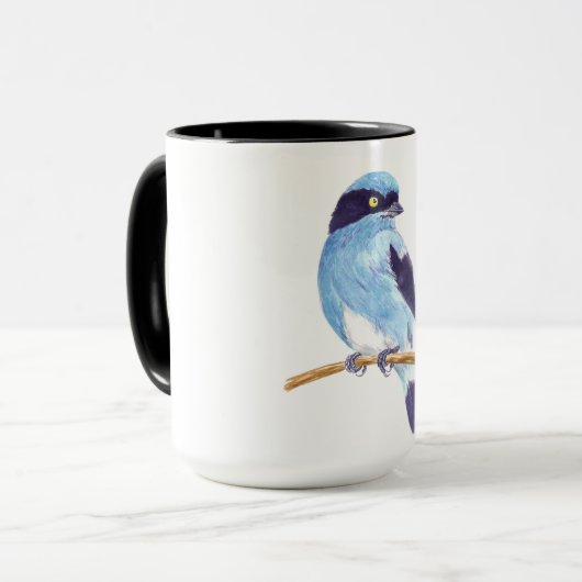 Blauwe vogel mok (Voorkant links)