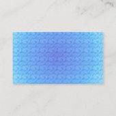 Blauwe Vogel Monogram Eerste Letter D Elegant Visitekaartje (Achterkant)