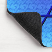 Blauwe Vogel Monogram Initiaal A Muismat (Hoek)