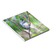 Blauwe vogel notitieblok (Schuin)
