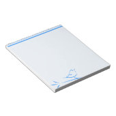 Blauwe vogel notitieblok (Schuin)