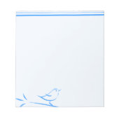 Blauwe vogel notitieblok (Voorkant)