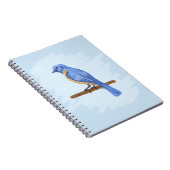 Blauwe vogel notitieboek (Rechterzijde)